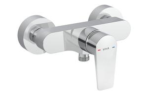 VitrA Flow Square Wall Mounted Shower Mixer - Chrome